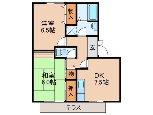 グリ－ンハウス新伊丹の物件間取画像